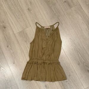 Women's Olive Sleeveless Top